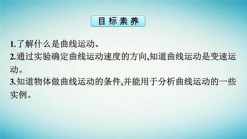 广西专版2023_2024学年新教材高中物理第5章抛体运动1曲线运动课件新人教版必修第二册第4页