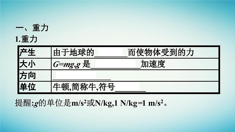 广西专版2023_2024学年新教材高中物理第3章相互作用__力1重力与弹力课时1重力与弹力课件新人教版必修第一册07