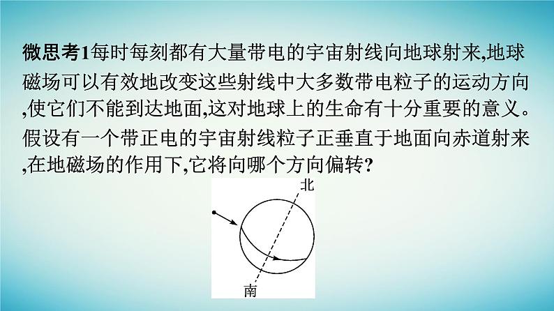 广西专版2023_2024学年新教材高中物理第1章安培力与洛伦兹力2磁吃运动电荷的作用力课件新人教版选择性必修第二册第8页