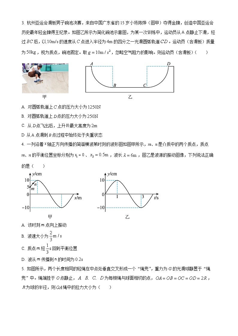 2024届广东省广州市华南师范大学附属中学高三上学期综合测试（二）物理试题 解析版第2页
