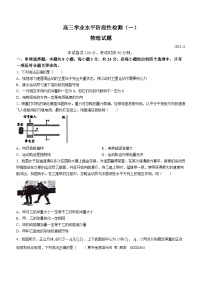 2024届山东省青岛莱西市高三上学期教学质量检测物理试题（一）