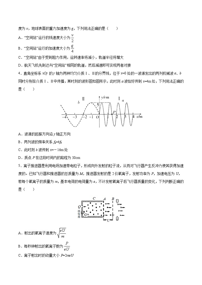 2020年天津市普通高中学业水平等级性考试物理卷（二） Word版02