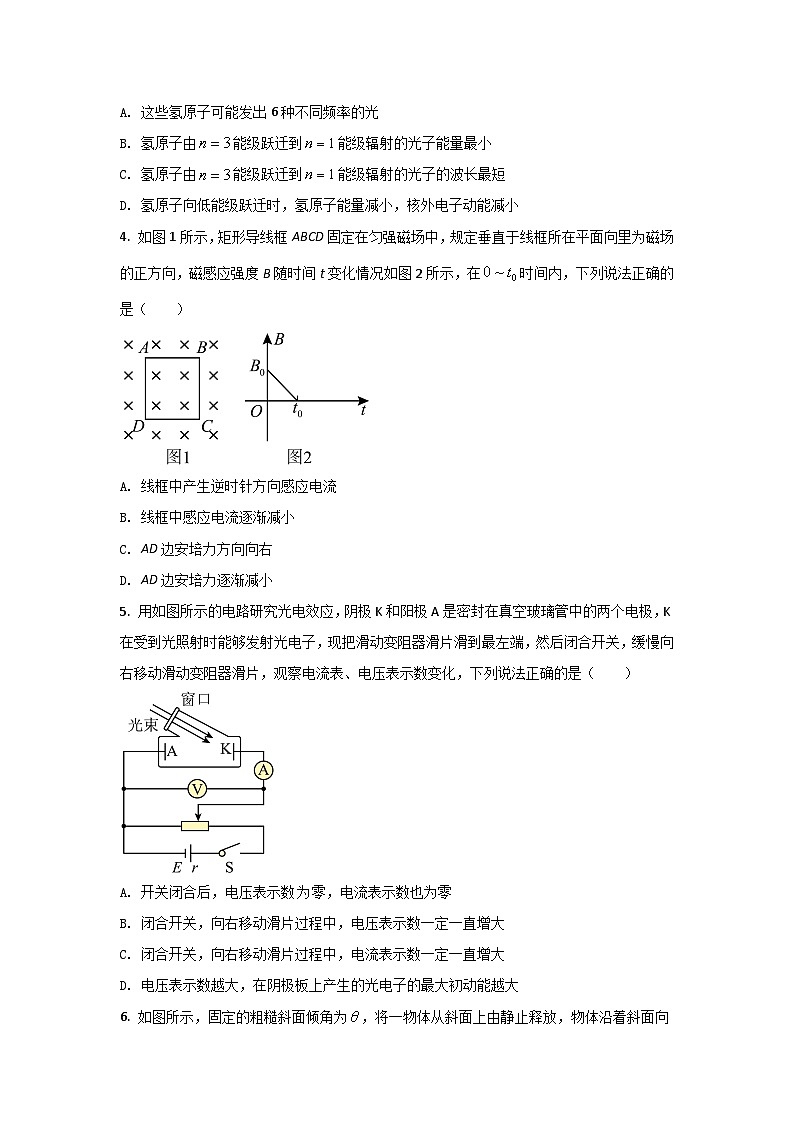 2021-2022学年海南省高二下学期学业水平诊断物理试题（Word版）02