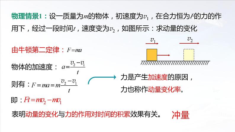 高中物理鲁科版（2019）选择性必修一 课件  1.1 动量和动量定理（二）05