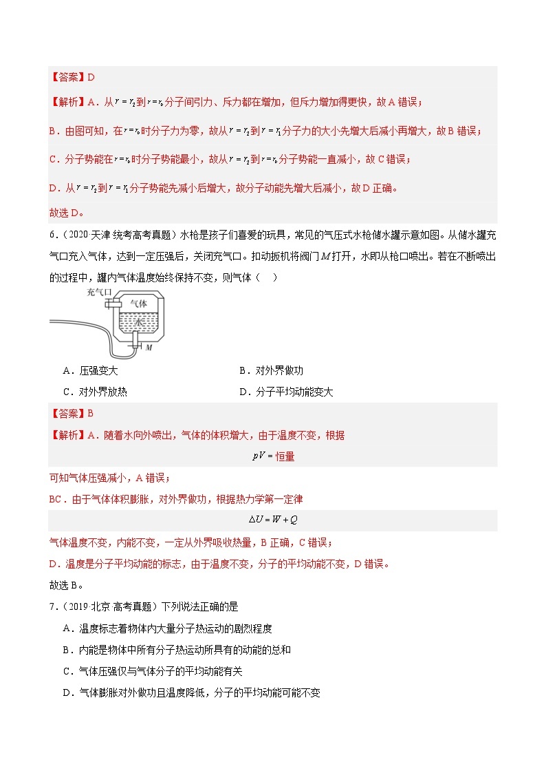 十年(14-23)高考物理真题分项汇编专题55 分子动理论（含解析）03