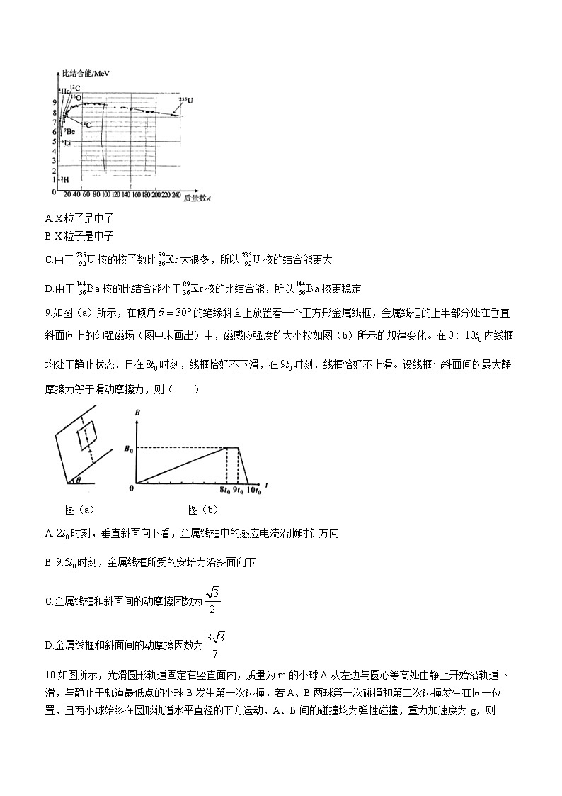 2023-2024学年湖北省六校新高考联盟学校高三上学期11月联考 物理试题（含答案）第3页