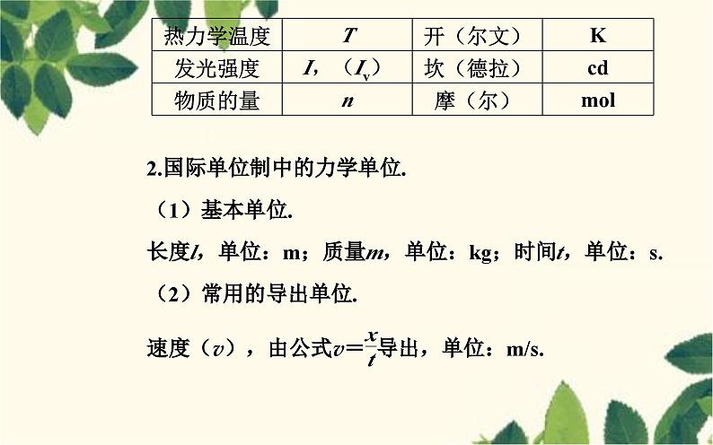 高中物理粤教版（2019）必修第一册 4.7力学单位课件05