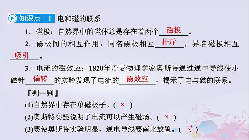 新教材适用2023_2024学年高中物理第13章电磁感应与电磁波初步1磁场磁感线课件新人教版必修第三册08