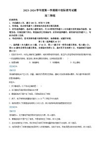 陕西省学林高中系列联考2023-2024学年高二上学期11月期中物理试题（解析版）