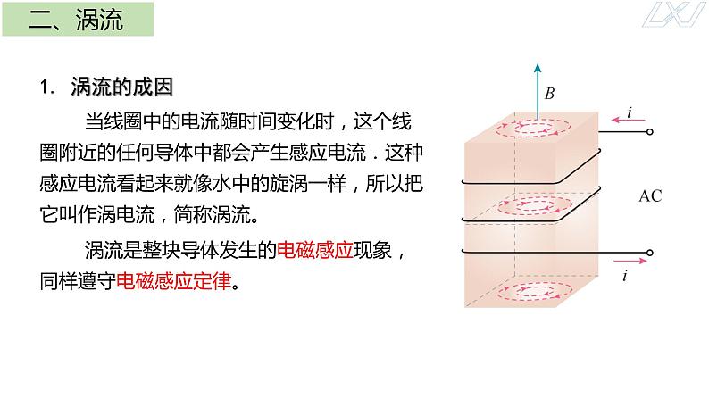 2.3+涡流、电磁阻尼和电磁驱动+课件-2023-2024学年高二下学期物理人教版（2019）选择性必修第二册06