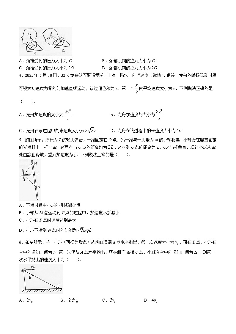 湖北省黄冈市2023-2024学年高三上学期期中考试物理试题02