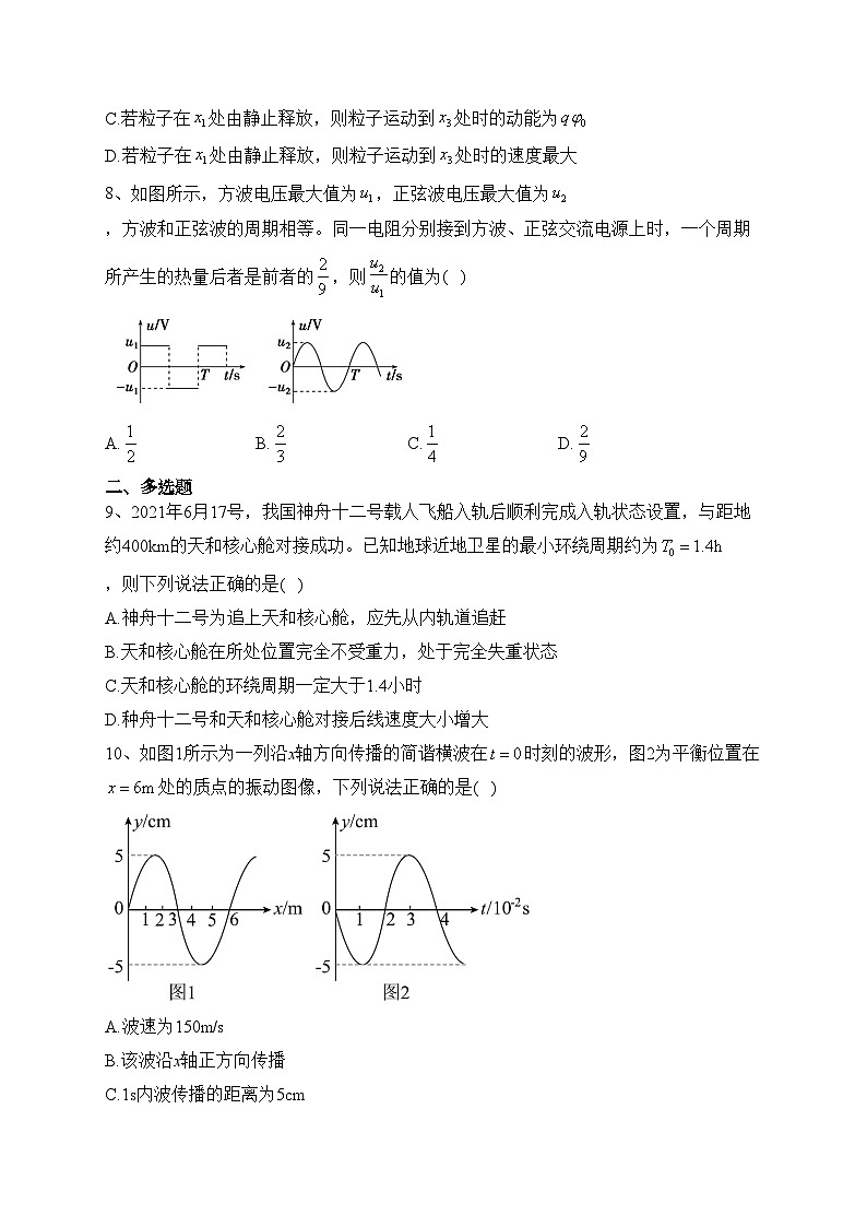 2022届海南省高三下学期全真模拟卷物理试题（一）(含答案)03