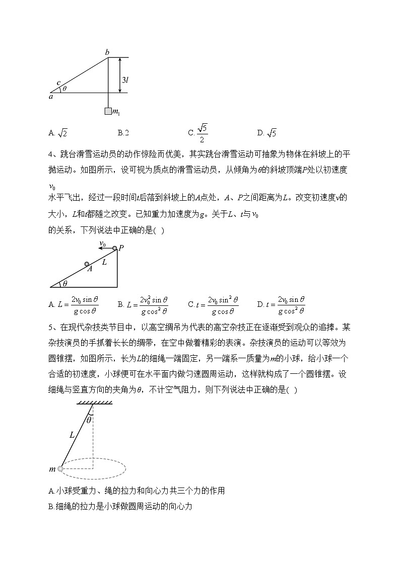 2023届陕西省商洛市山阳中学高三下学期一模物理试题(含答案)第2页