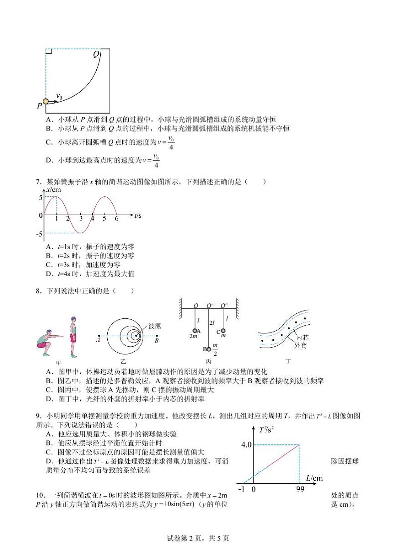 江苏省镇江中学2023-2024学年度高二年级期中检测（物理）（原卷版+解析版）02
