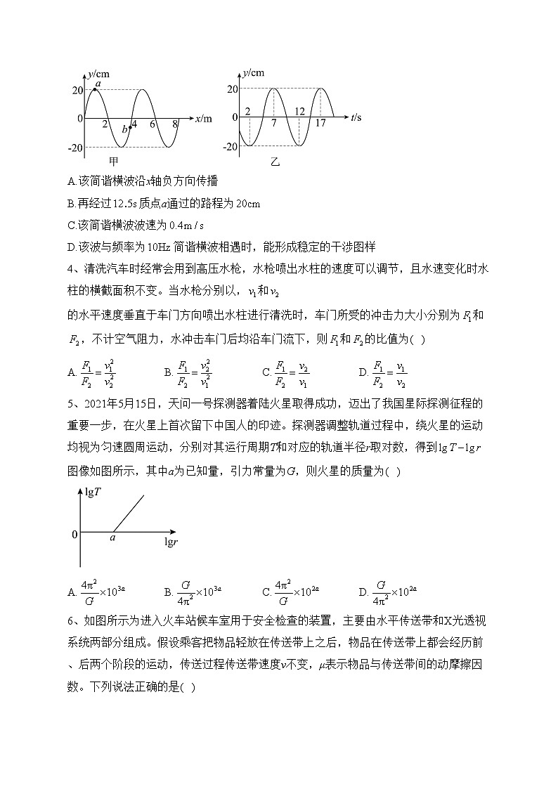 2023届吉林省长春市高三上学期质量监测物理试题（一）(含答案)02