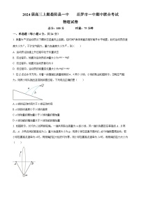 湖南省岳汨联考2023-2024学年高三上学期11月期中物理试题