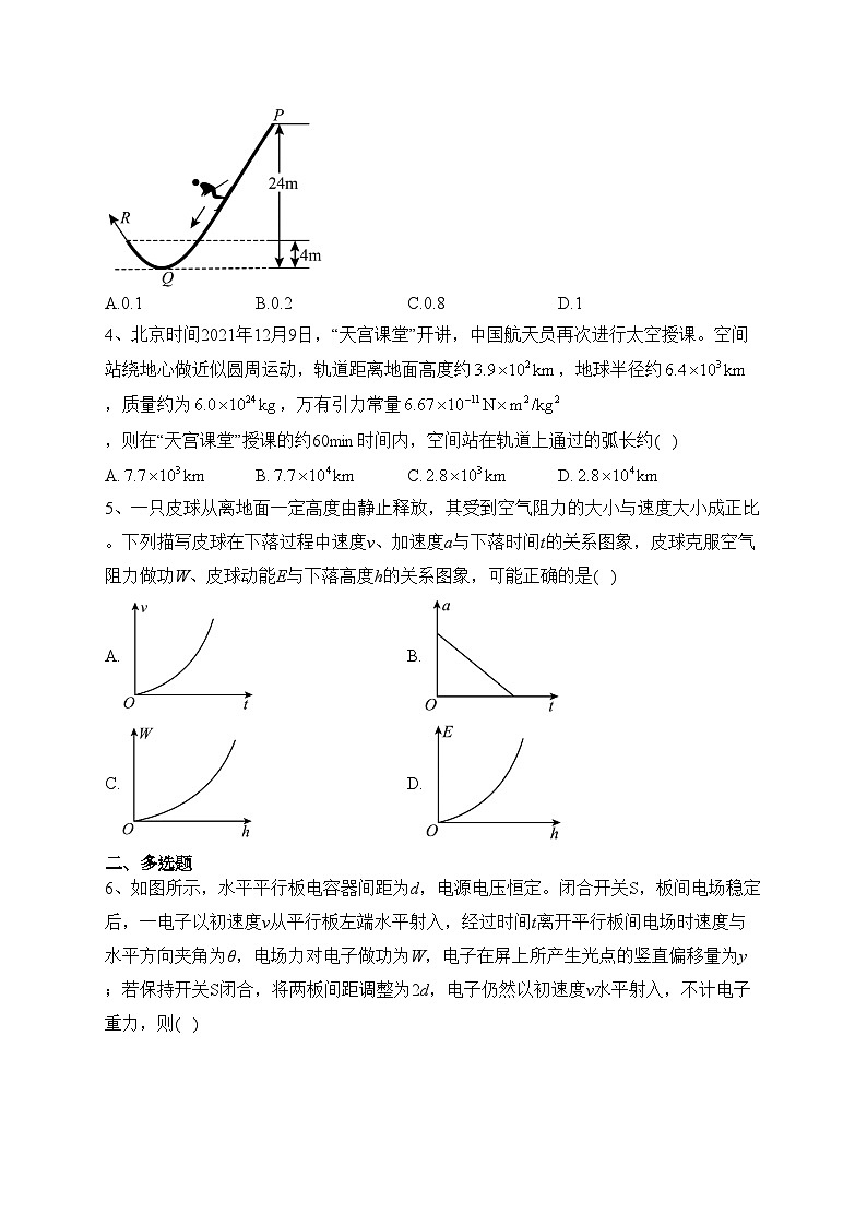 2022届四川省绵阳市高三下学期高考二诊物理试题(含答案)02