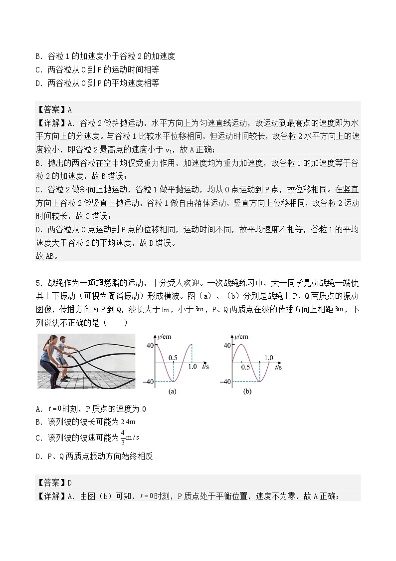 2023-2024学年重庆市七校高三上学期11月月考 物理试题（解析版）第3页