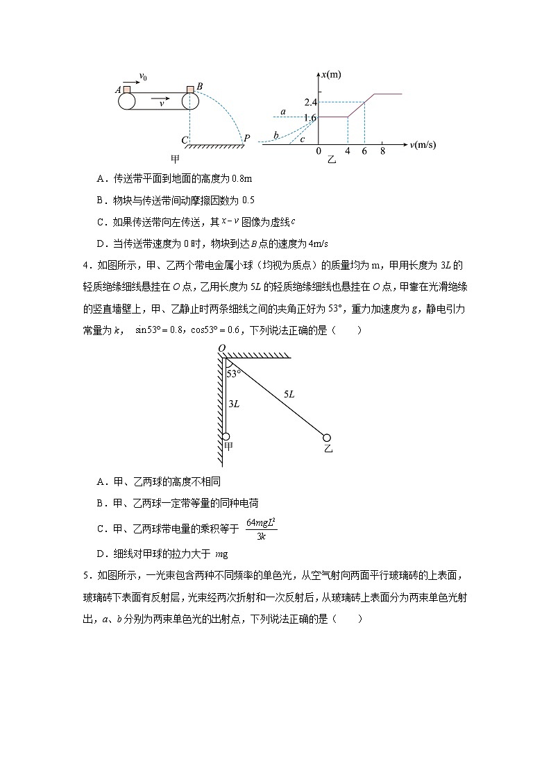 2024届江西省高三仿真模拟考试 物理试卷（含解析）02