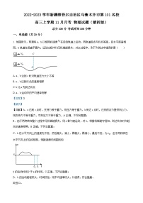 2022-2023学年新疆维吾尔自治区乌鲁木齐市第101名校高三上学期11月月考 物理试题（解析版）