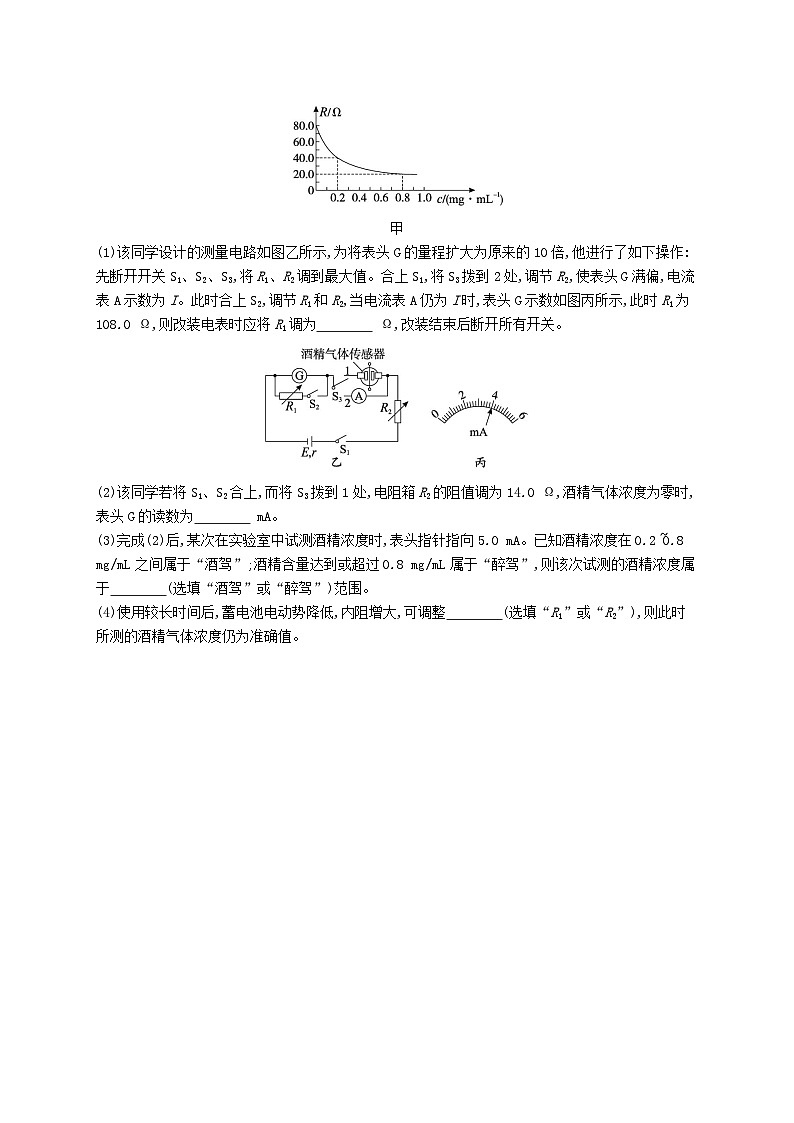 适用于新高考新教材2024版高考物理二轮复习题型专项练实验题专项练五（附解析）02
