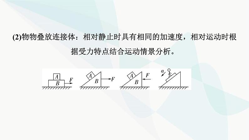 高考物理一轮复习第3章专题突破2动力学的连接体和临界极值问题课件第4页