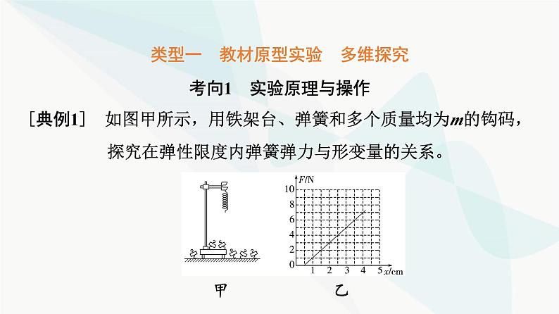 高考物理一轮复习第2章实验2探究弹簧弹力与形变量的关系课件07