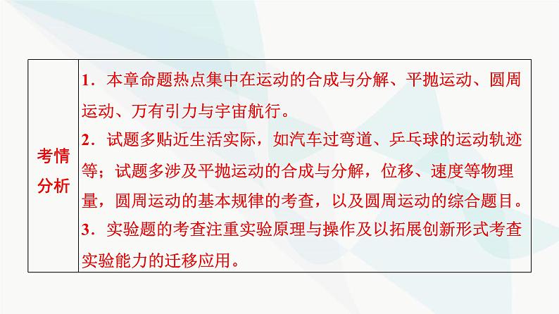 高考物理一轮复习第4章第1节曲线运动运动的合成与分解课件07