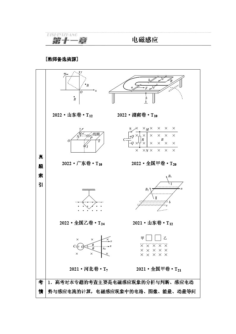 高考物理一轮复习第11章第1节电磁感应现象楞次定律课时学案第1页