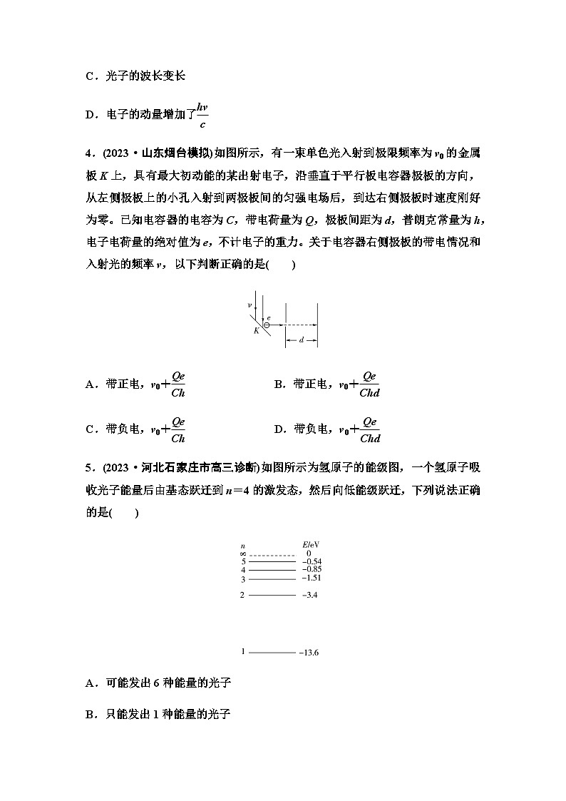 高考物理一轮复习课时分层作业36原子结构波粒二象性含答案02