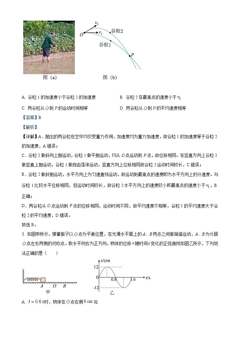 2024宜昌部分省级示范高中高二上学期11月月考物理试卷含解析02