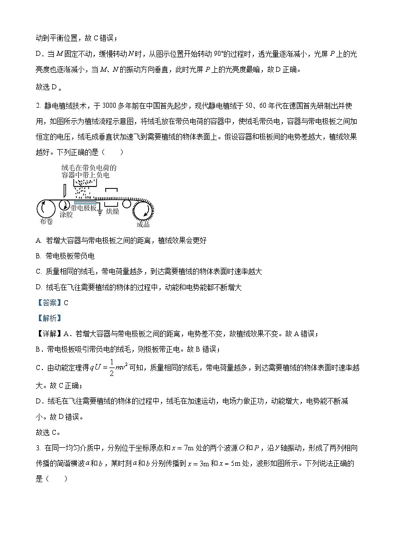 湖北省部分省级示范高中2023-2024学年高二上学期11月期中测试物理试题含解析第2页