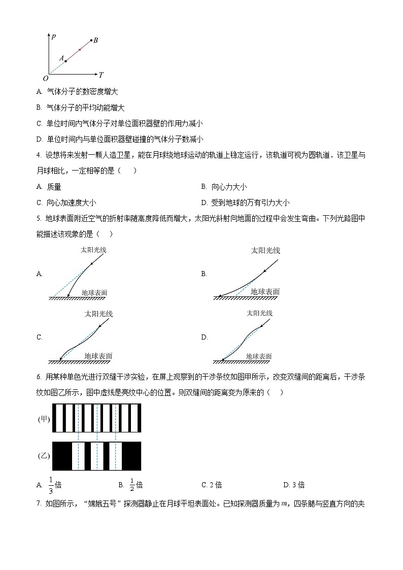 2023年高考江苏卷物理真题试卷（含解析）02