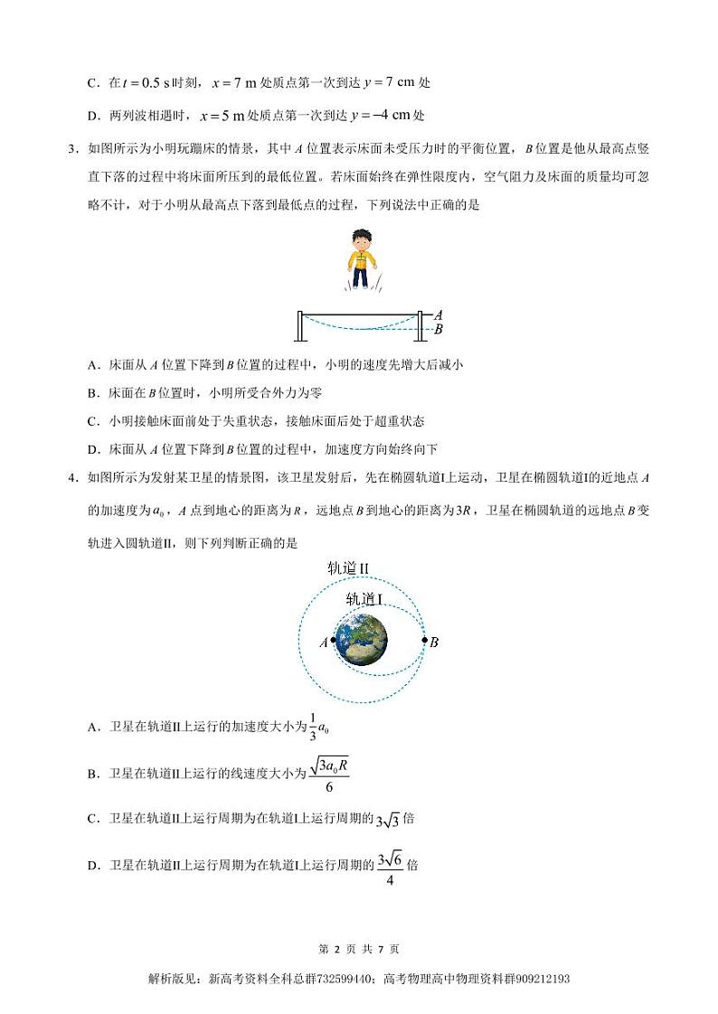 物理-2023届高三一轮复习收官考试一第2页