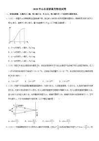 2020年山东高考物理真题及答案word