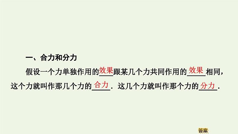 高中物理必修第一册《4 力的合成和分解》PPT课件1-统编人教版第4页