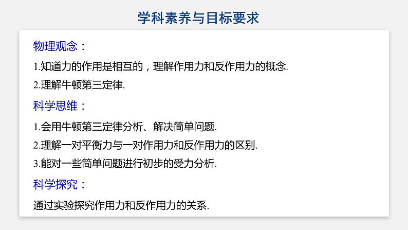 高中物理必修第一册《3 牛顿第三定律》优质教学课件-人教版统编第2页