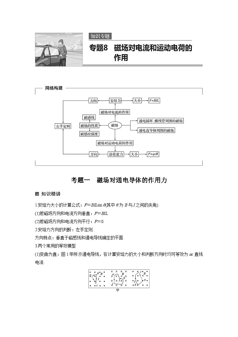 高考物理考前知识专题8　磁场对电流和运动电荷的作用01