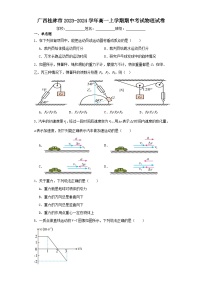 广西桂林市2023-2024学年高一上学期期中考试物理试卷（含解析）