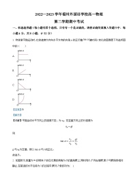 福建省福州外国语学校2022-2023学年高一下学期期中物理试题（解析版）