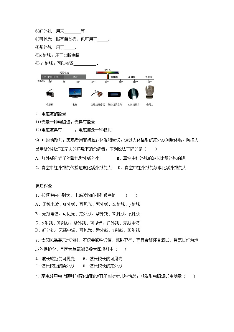 13.4 电磁波的发现及应用 导学案   高中物理人教版（2019）必修第三册03