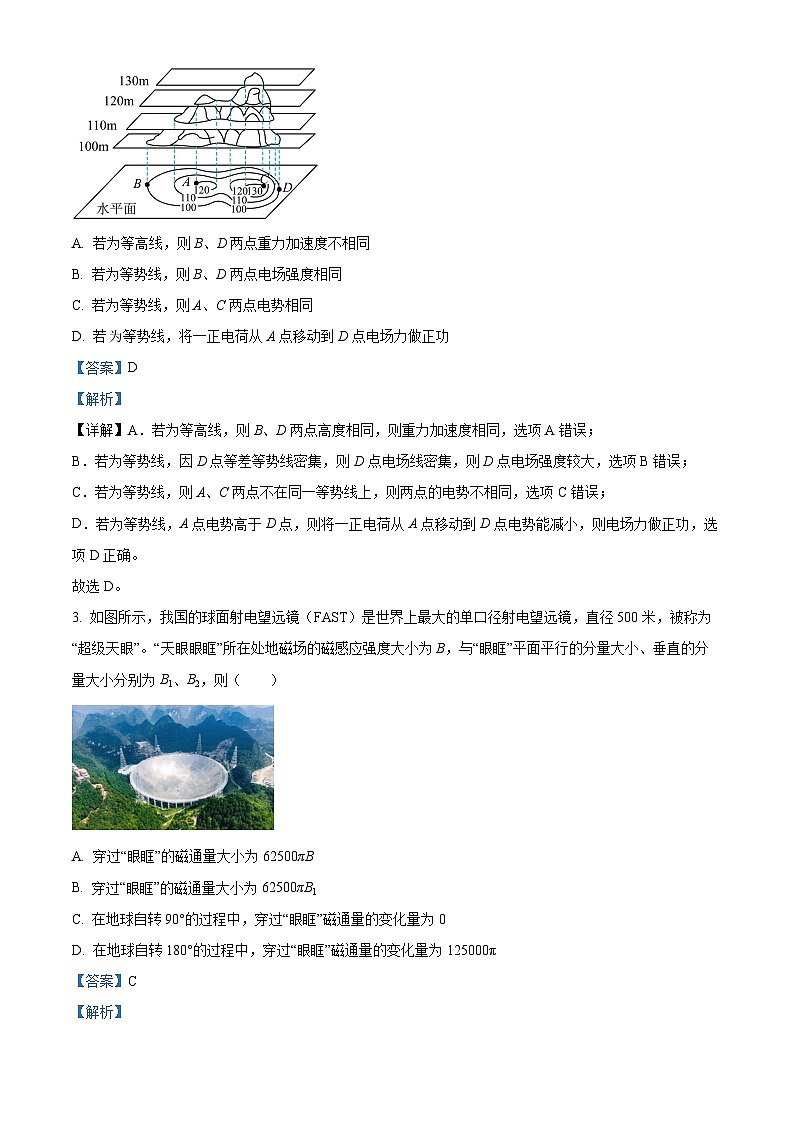 2024届重庆市第八中学高三上学期高考适应性月考物理试题（三） （解析版）02