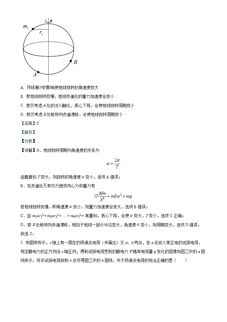 河南省许昌高中2023-2024学年高三上期阶段测试（11月）物理试题（解析版）03