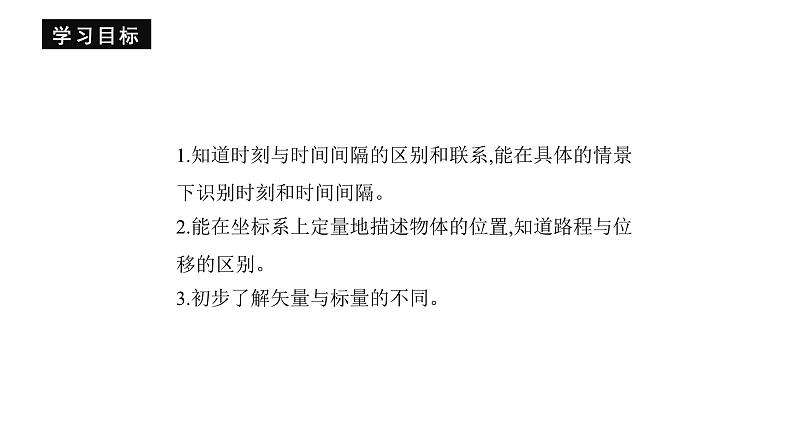 人教版高中物理必修第一册 1.2 课时1 时间 位移 课件03