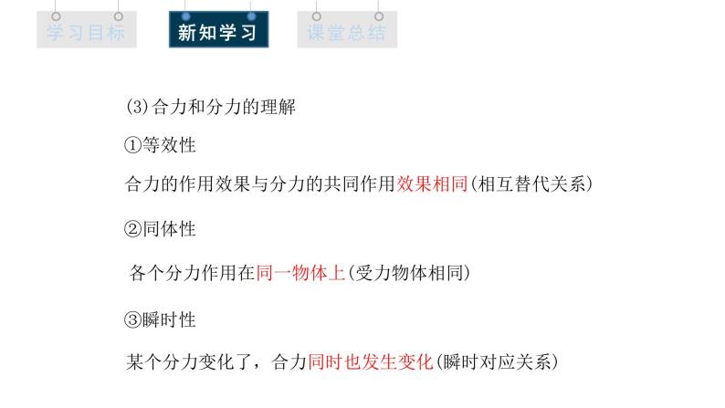 人教版高中物理必修第一册 3.4 课时1 力的合成和分解 课件08