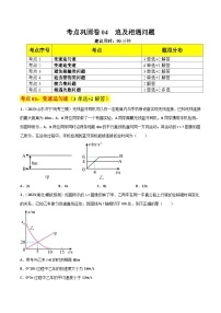 考点复习巩固卷04  追及相遇问题-2024年高考物理一轮复习（考点通关卷）