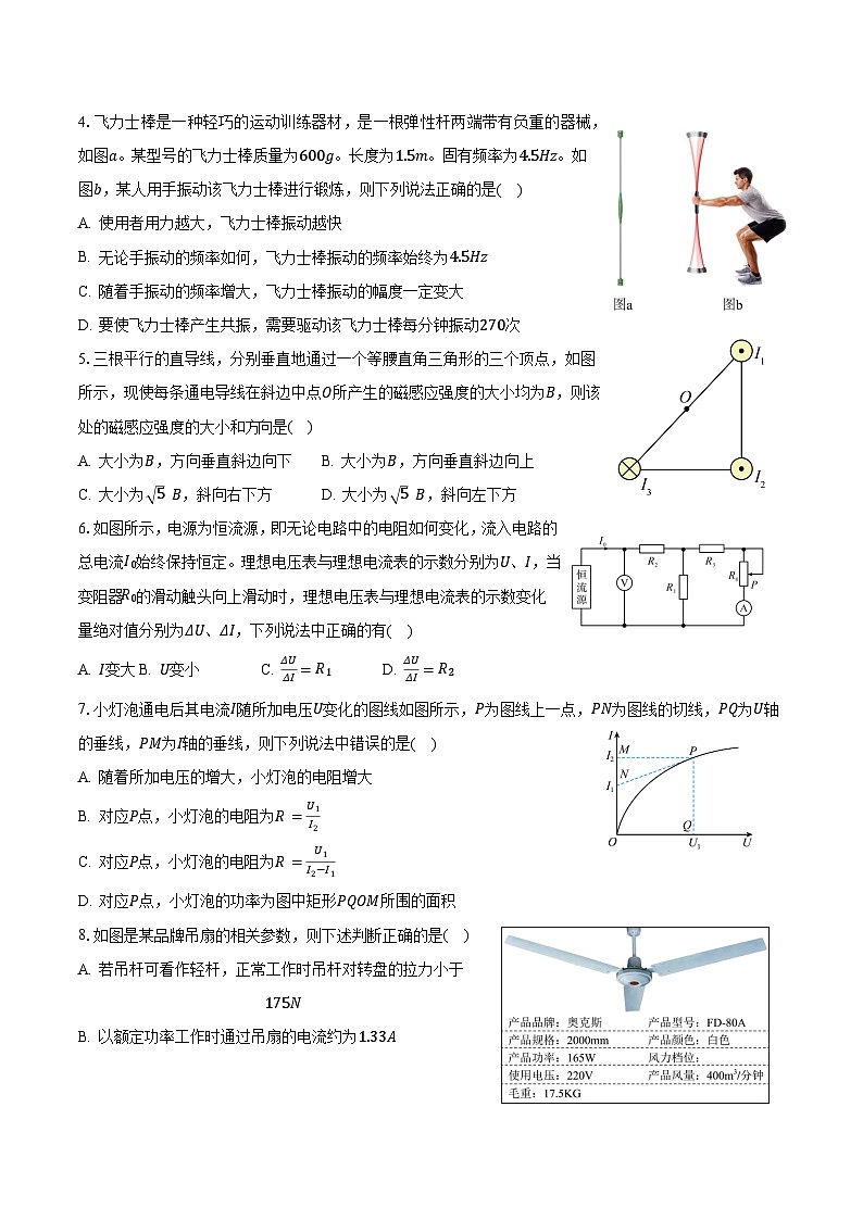 2024泰州联盟五校高二上学期期中考试物理含解析02