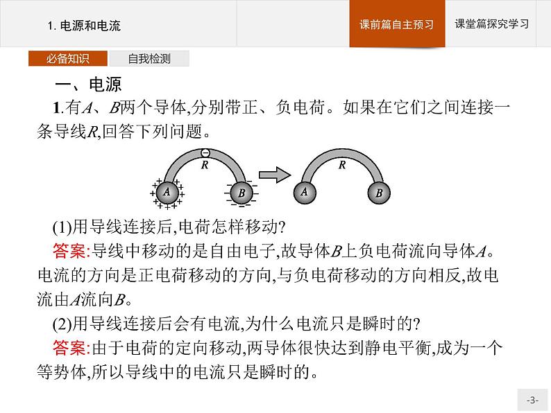 新高中物理人教版必修第三册第十一章1《电源和电流》PPT课件第3页