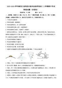 2023-2024学年黑龙江省鸡西市新兴实验学校高三上学期期中考试 物理试题（含答案）