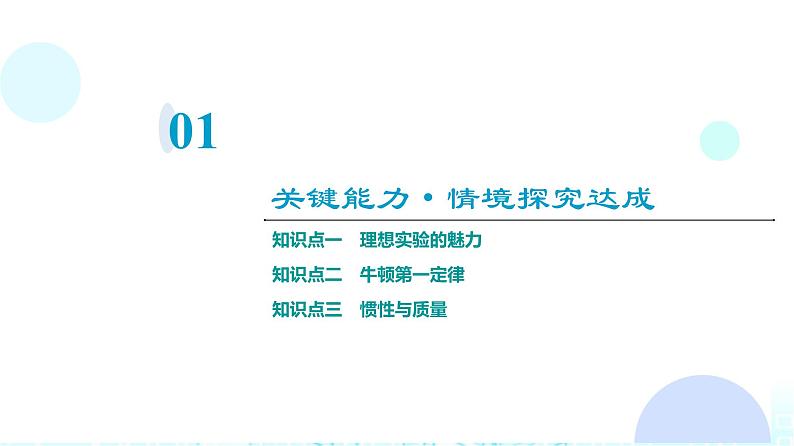 人教版高中物理必修第一册第4章第1节牛顿第一定律课件03